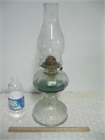LARGE OIL LAMP WITH CHIMNEY