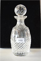 Waterford cut crystal decanter, diamond hobnail