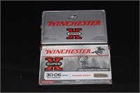 2 Boxes Winchester 30-06 Sprg 150 Grain Power
