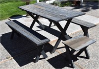 Picnic Table w/ (3) Benches