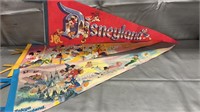 1 Disneyland 2 Tokyo Disneyland Pennant Flags