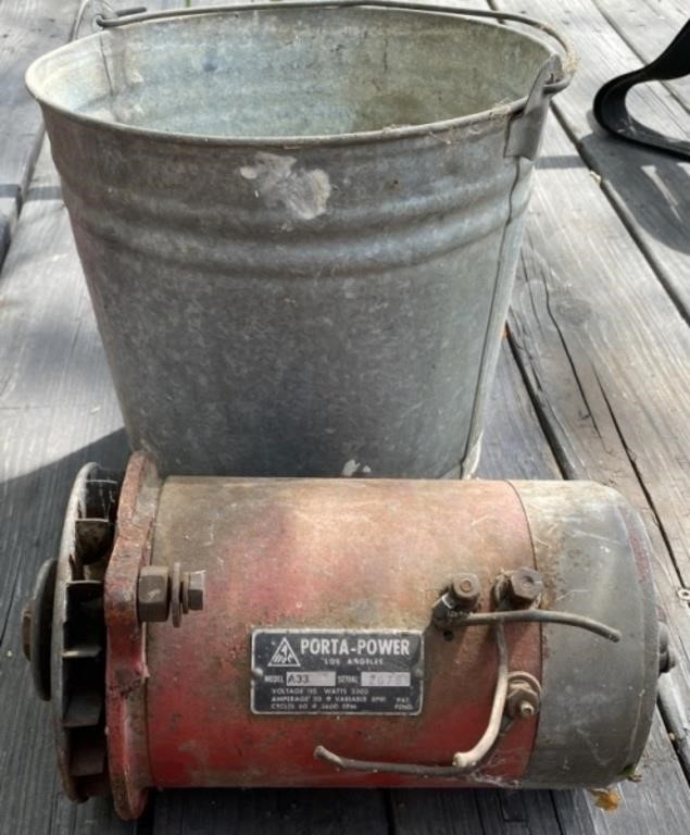 Galvanized Bucket & Generator