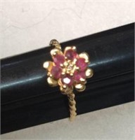 14 K gold and gemstone Ring