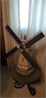 Solar powered decorative windmill