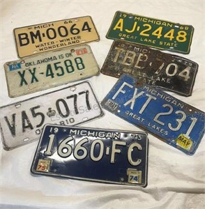 Vintage License Plates