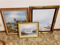 (3) Oil Paintings