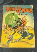 Early Red Ryder and little Beaver paint book
