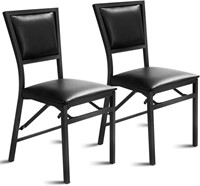 $103  Giantex Folding Chairs Set of 2  Padded Seat