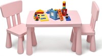 $87  Kids Table & Chair Set  Pink  30 x 21