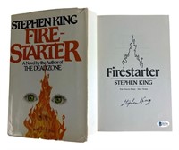 Stephen King Autographed "Firestarter" Book