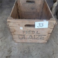 Fred L Glaize Wooden Box/Crate