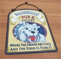 Neighborhood Pub & Eatery Metal Sign