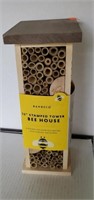 12 Inch BAMBECO Bee House.  Stamped tower.