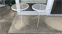 2 outdoor side tables