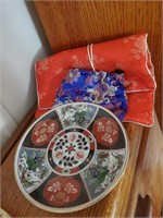 Plate, Silk Jewelry Bags, Made In Japan