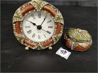 Clock & Trinket Box Matching Set