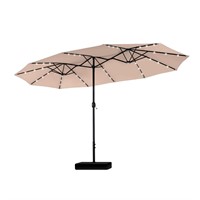 PHI VILLA 15ft Large Patio Umbrella with Base & S