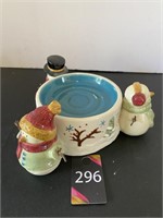 Snowman Candle Holder