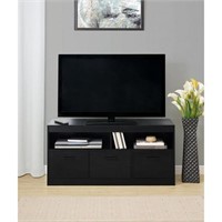 Hometrends 3-Door TV Stand, Black