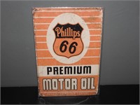 Phillis 66 Premium Motor Oil Tin Sign