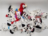 Nine Disney 101/102 Dalmation Bean Bag Figures