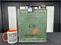 Old Castrol 2 Gallon Oil Can