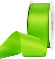 Double Faced Polyester Green Ribbon