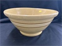 Large Stoneware Banded Mixing Bowl