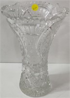 Heavy 10" Crystal Vase