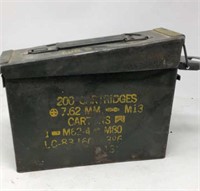 US Military Metal Ammunition Box