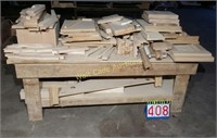 WORK BENCH-Wood-12'8"L X 3'W x3'H