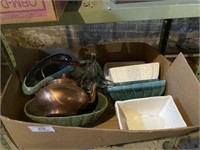 Dishes & Copper Teapot