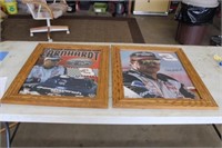 2 Oak Framed Dale Earnhardt Prints 20 x 24