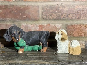 2 Dog Figurines