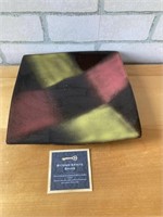 Square Colourful Ceramic Plate