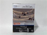 100 Count Clear Mini Lights. Opened box and