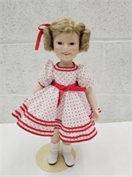 Shirley Temple Porcelain Doll 14" High Doll