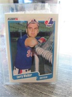 1990 Larry Walker Rookie Card Fleer 363 Baseball