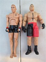 UFC Action Figures GSP & Brock Lesnar Lot x2