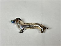 Dachshund Dog Brooch