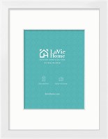 SEALED-LaVie Home 14x18 White Poster Frame