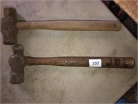3 pound sledge and ball peen hammer