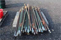 Pallet of steel T posts