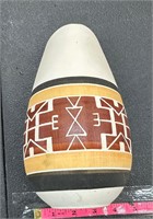 Sioux Swift Eagle Art Pottery Native Signed VASE