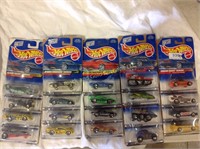 Hot Wheels still in packaging