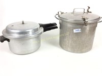 Two Pressure Cookers, one vintage