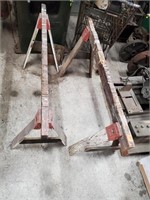 2 Wooden Saw Horses