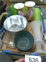 (5) Vases / Bowls / Planter Lot