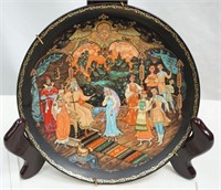 Hand Painted Russian Plate