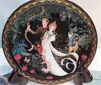 Hand Painted Thai Plate "The Magic Bow"